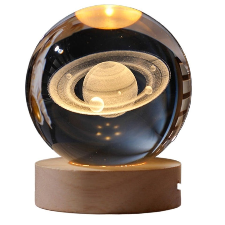 Saturn Crystal Ball Lamp