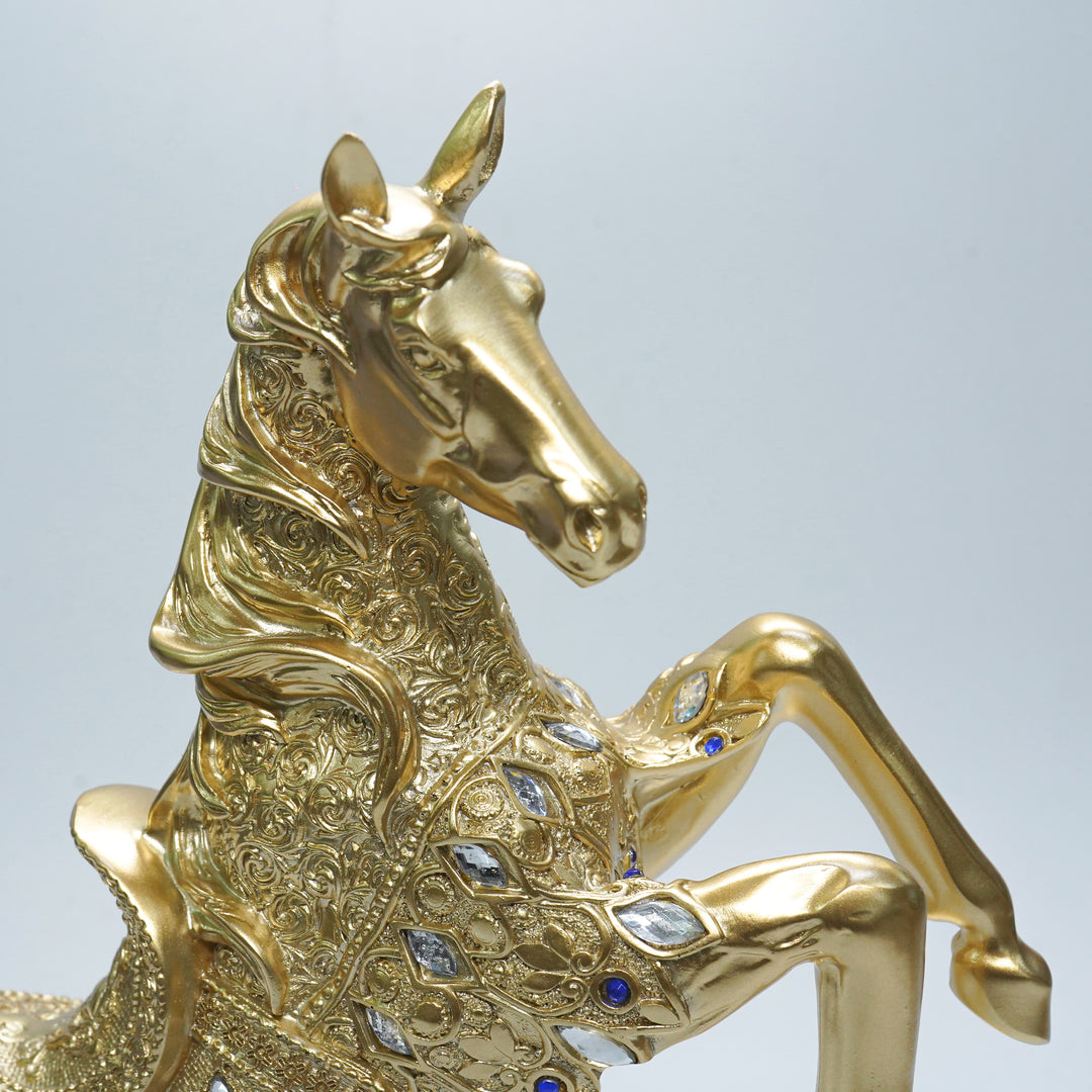 Golden Horse Statue - Symbol of Success