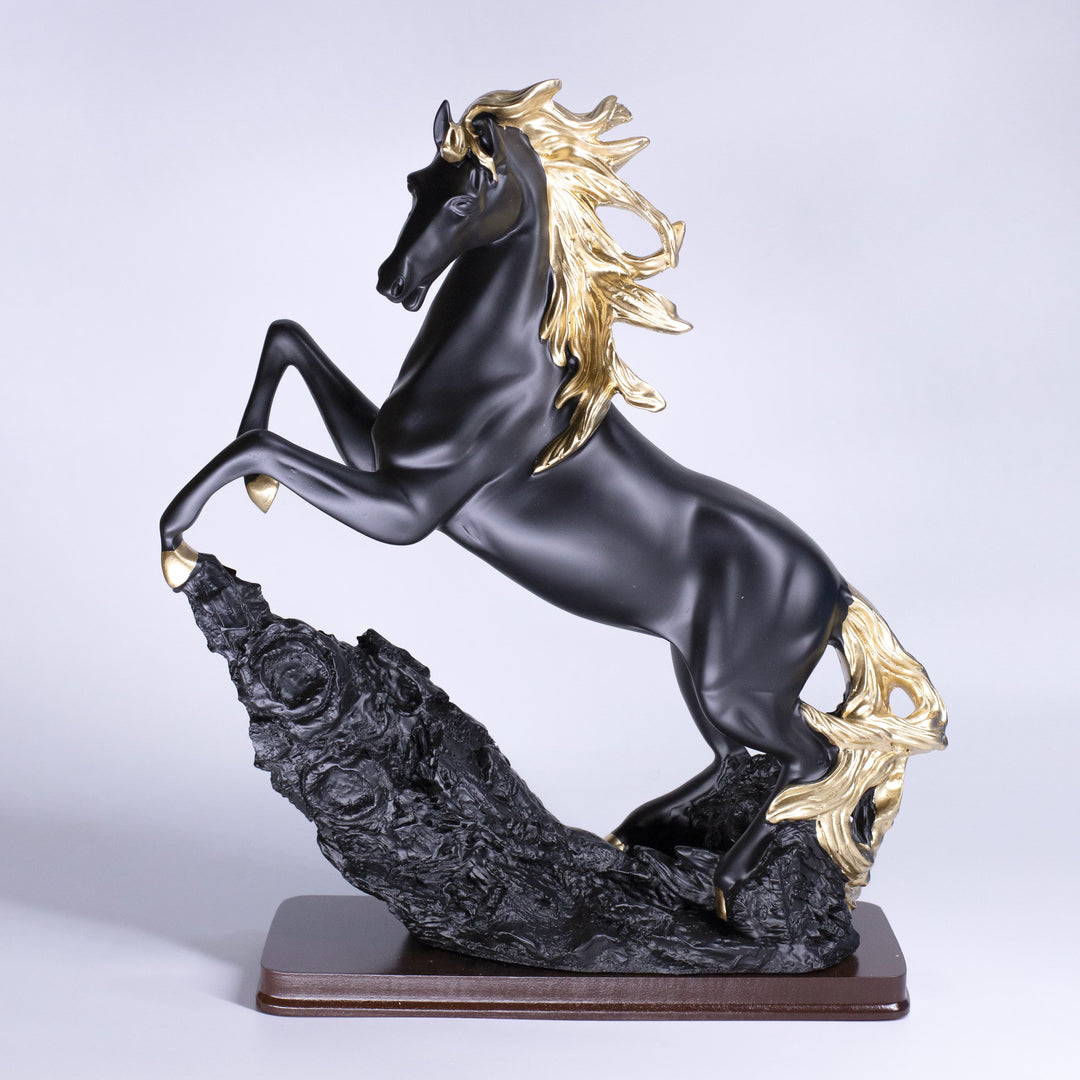 Graceful Horse Sculpture - Timeless Resin Decor Piece