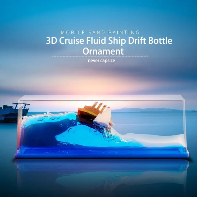 🌊 Unsinkable Cruise Ship in a Bottle – A Unique Home Decor & Gift! 🚢