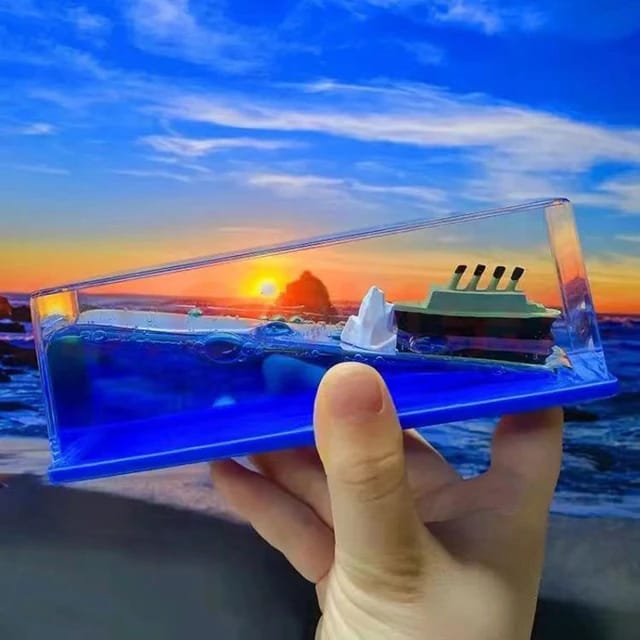 🌊 Unsinkable Cruise Ship in a Bottle – A Unique Home Decor & Gift! 🚢